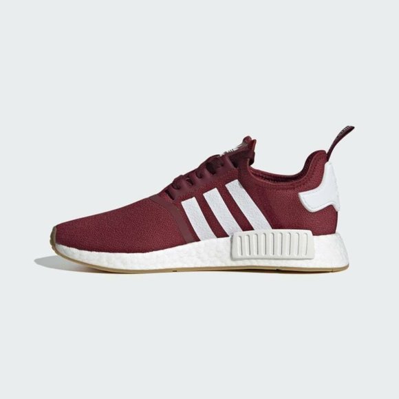 Adidas Originals Men's Burgundy White NMD_R1 Fashion Sneakers Size 8.5 FX6787 - Picture 4 of 5